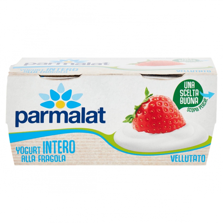 PARMALAT YOGURT INTERO ALLA FRAGOLA VELLUTATO 2 X 125 G