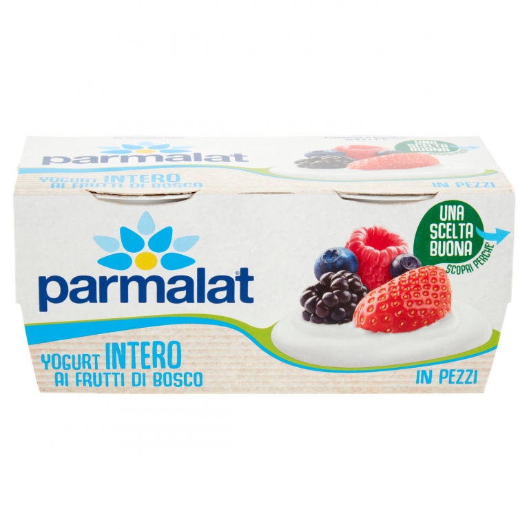 PARMALAT YOGURT CON FRUTTA IN PEZZI INTERO FRUTTI DI BOSCO 2 X 125 G