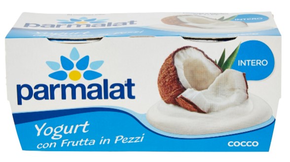 PARMALAT YOGURT CON FRUTTA IN PEZZI INTERO COCCO 2 X 125 G