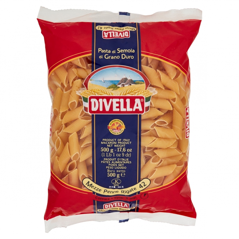 DIVELLA MEZZE PENNE RIGATE 42 500 G
