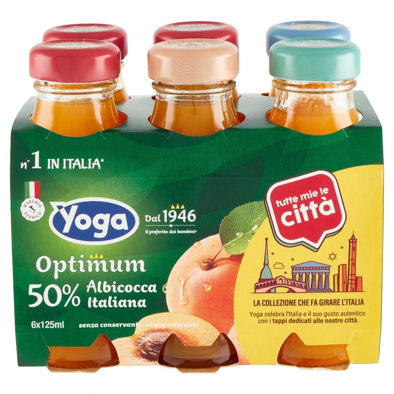 YOGA OPTIMUM 50% ALBICOCCA ITALIANA 6 X 125 ML
