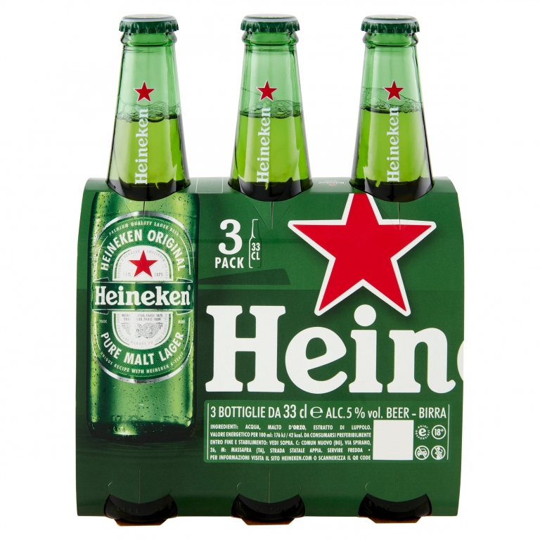 BIRRA HEINEKEN CL.33X3