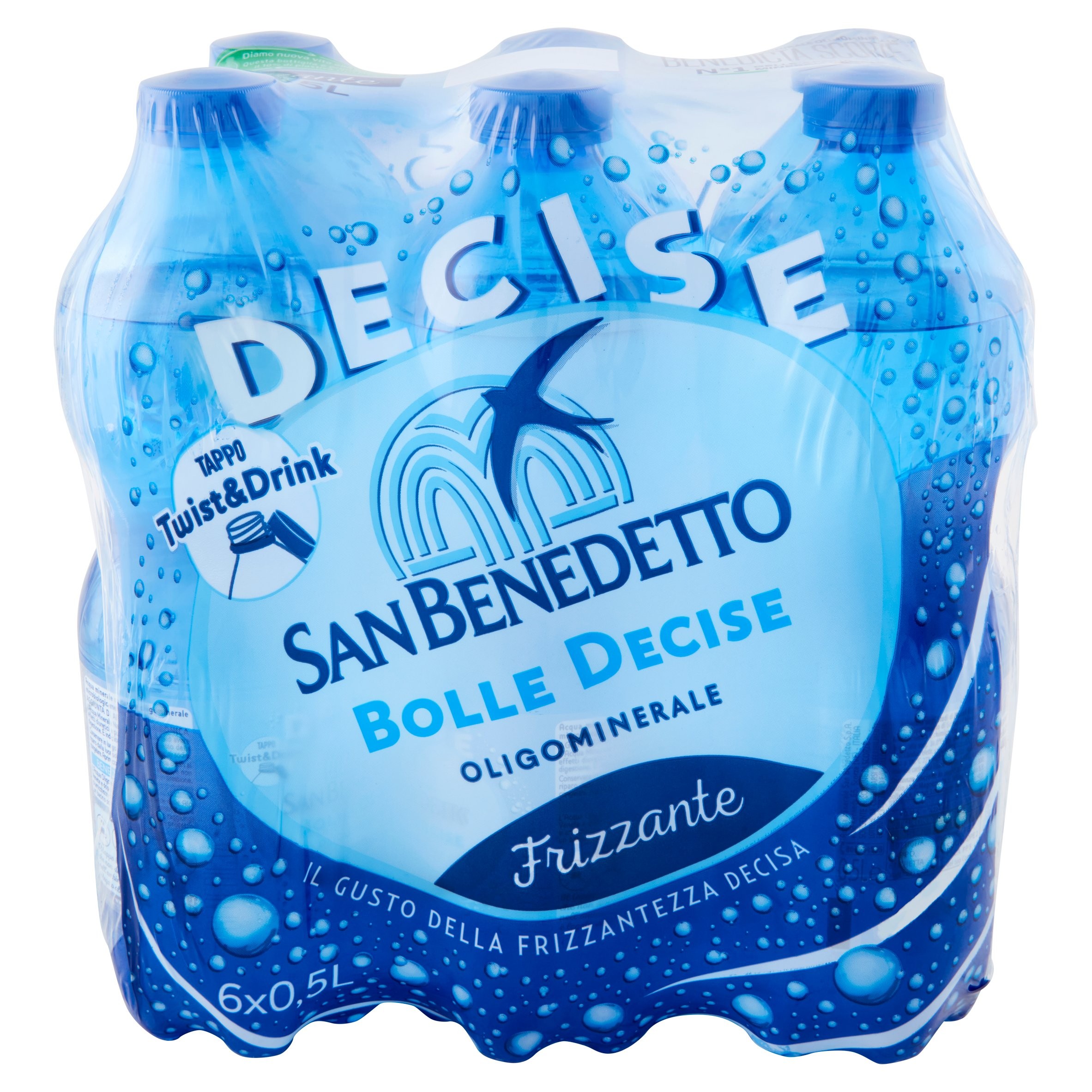 ACQUA MINERALE SAN BENEDETTO FRIZZANTE PET 0,5 L FARDELLO