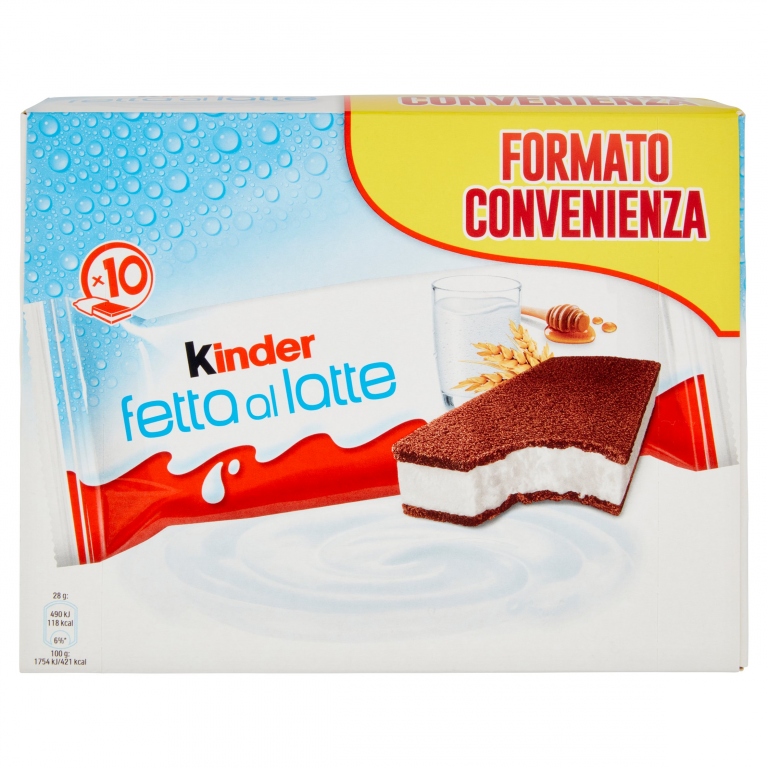 KINDER FETTA AL LATTE 10 X 28 G