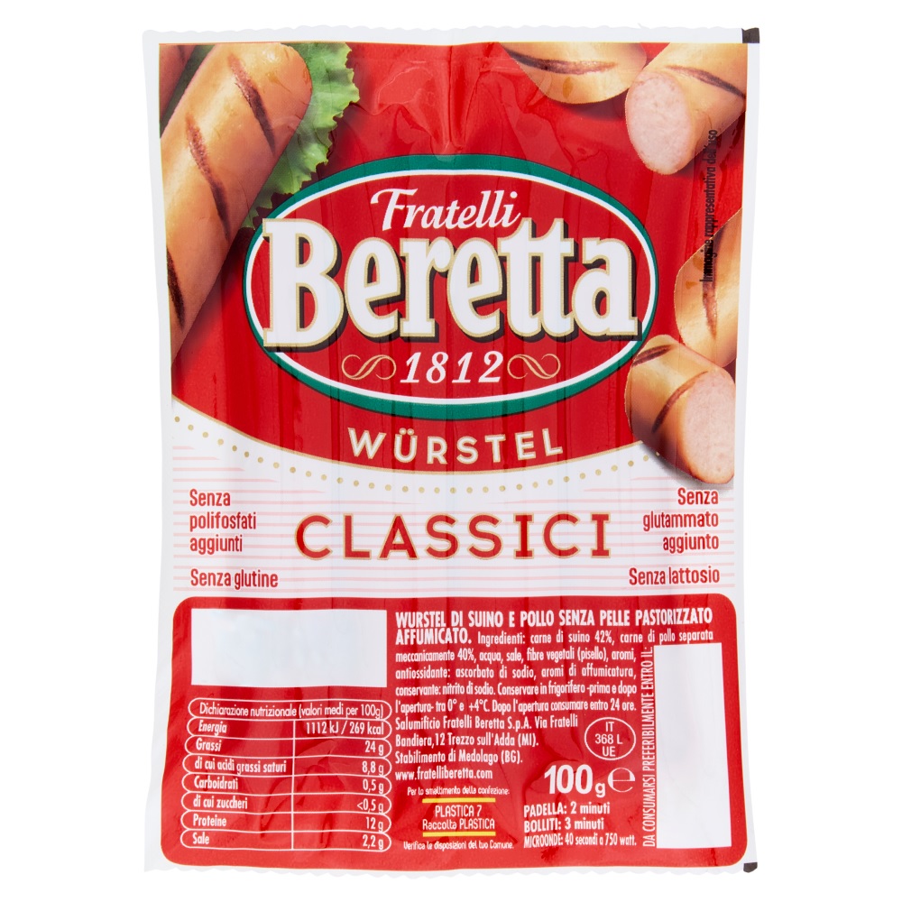 FRATELLI BERETTA WURSTEL CLASSICI 100 G