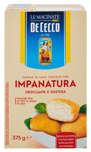 DE CECCO LE MACINATE FARINA DI MAIS TOSTATO PER IMPANATURA 375 G