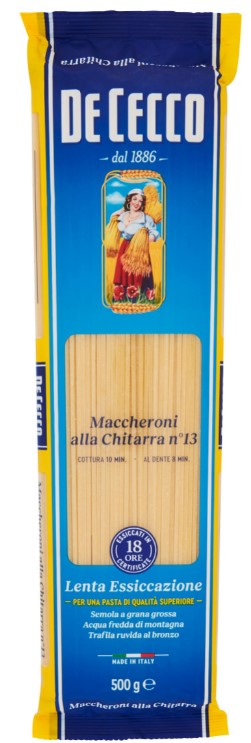 PASTA DE CECCO MACCHERONI CHITAR N13              