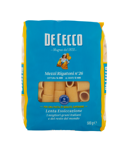 PASTA DE CECCO MEZZI RIGATONI 26 GR.500