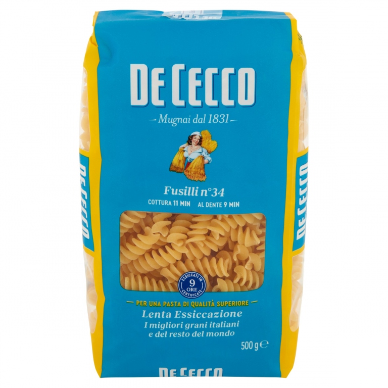 PASTA DE CECCO FUSILLI N.34 GR500                 