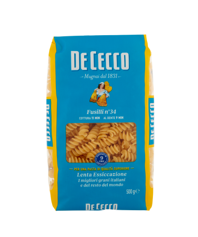 PASTA DE CECCO FUSILLI N.34 GR500