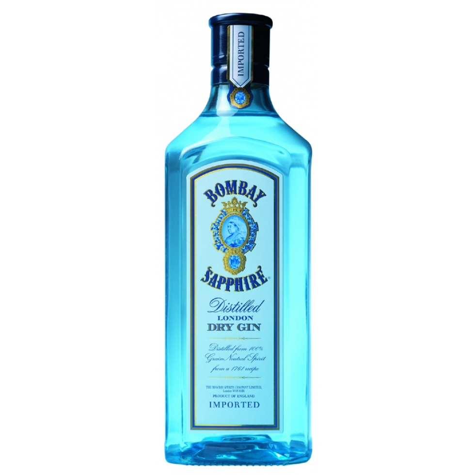 BOMBAY SAPPHIRE DISTILLED LONDON DRY GIN 700 ML CON BICCHIERE