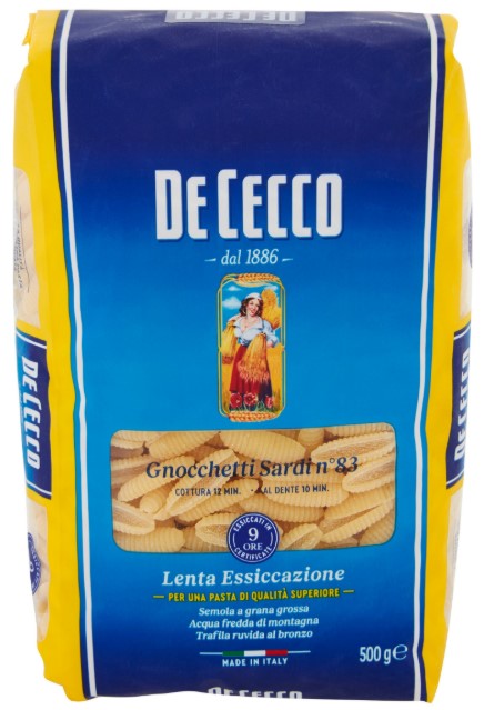 PASTA DE CECCO N.83 GNOCCHETTI SARDI GR.500       