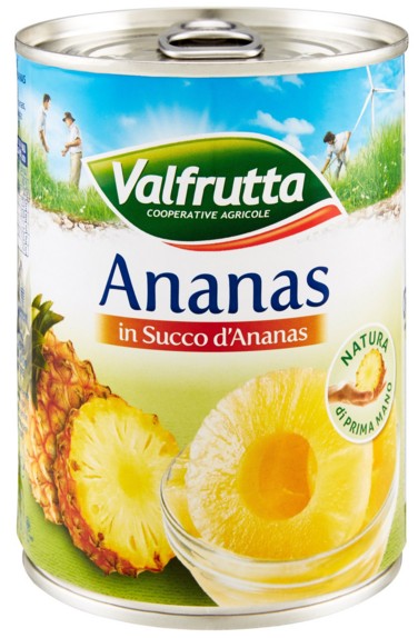 VALFRUTTA ANANAS IN SUCCO D'ANANAS 565 G