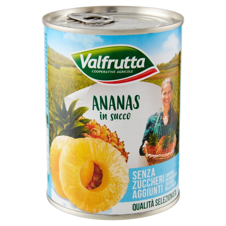 VALFRUTTA ANANAS IN SUCCO D'ANANAS 565 G