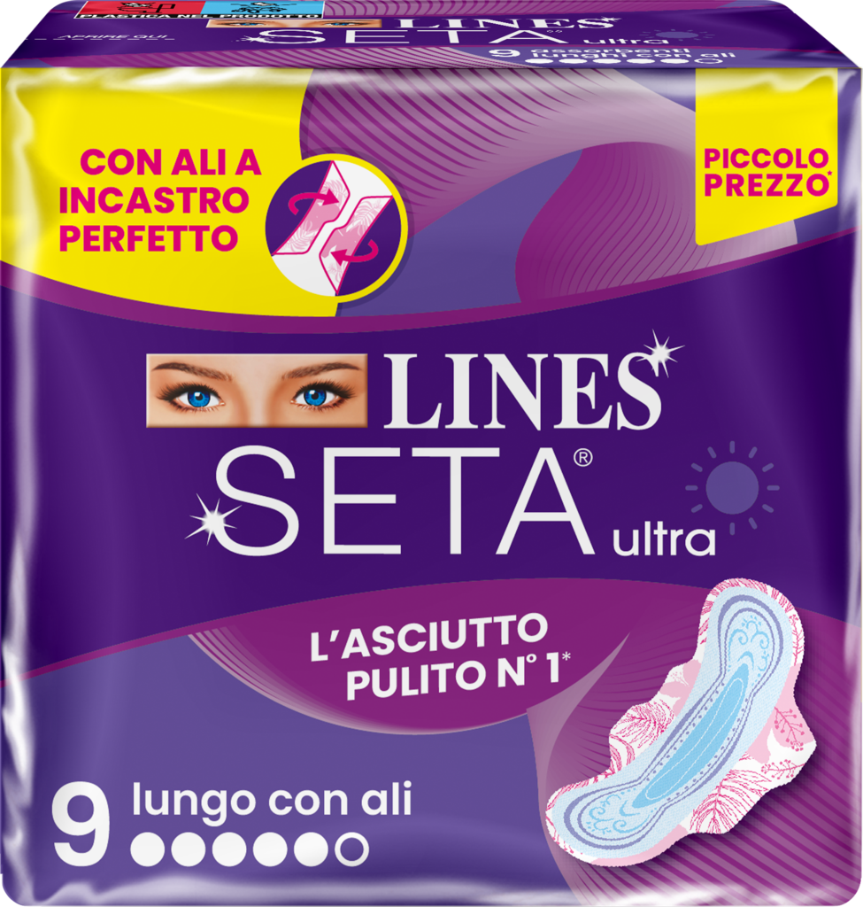LINES SETA ULTRA NOTTE CON ALI X 10