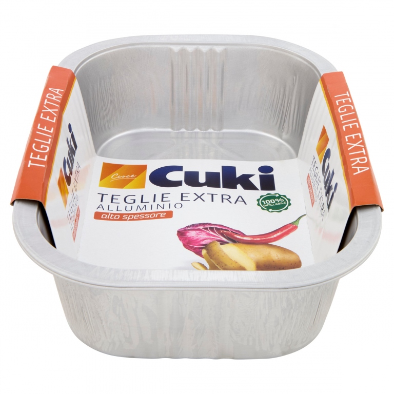 CUKI CUOCE TEGLIE EXTRA ALLUMINIO S249 4/6 PORZIONI 2 PZ