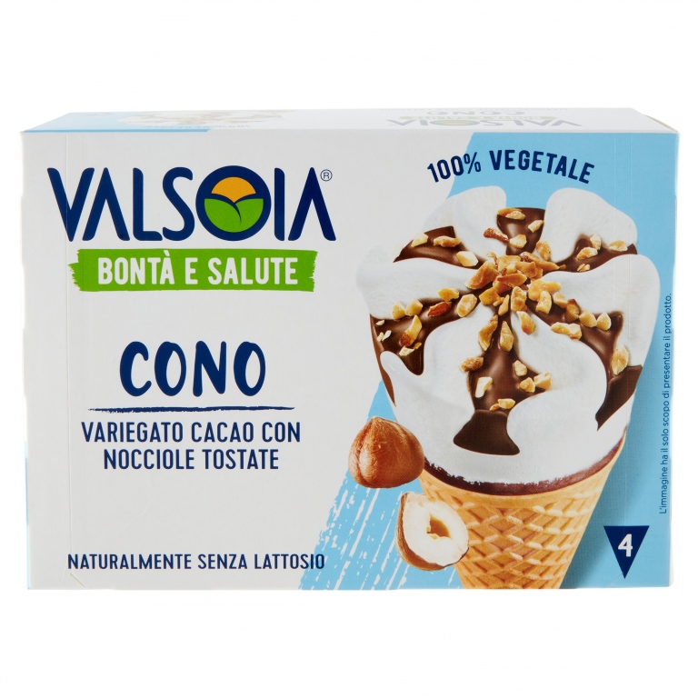 VALSOIA BONTA E SALUTE IL GELATO 4 CONI 4 X 75 G