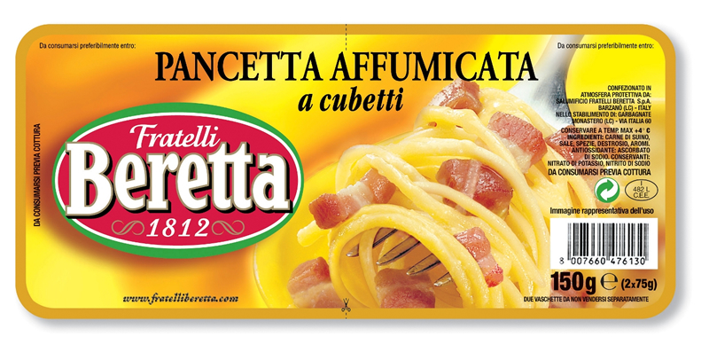 FRATELLI BERETTA PANCETTA AFFUMICATA A CUBETTI 2 X 75 G