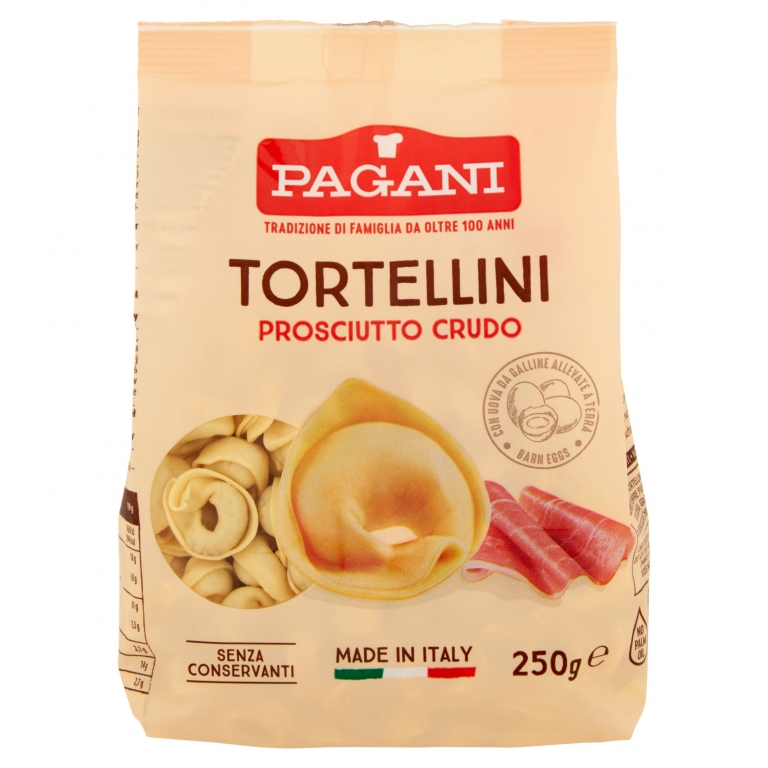 PAGANI TORTELLINI CON PROSCIUTTO CRUDO 250 G