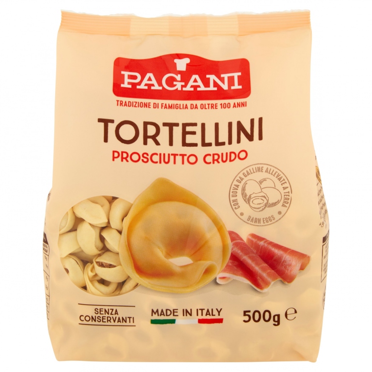 PAGANI TORTELLINI CON PROSCIUTTO CRUDO 500G
