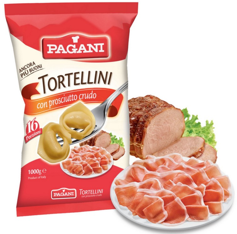 PAGANI TORTELLINI CON PROSCIUTTO CRUDO 1000 G