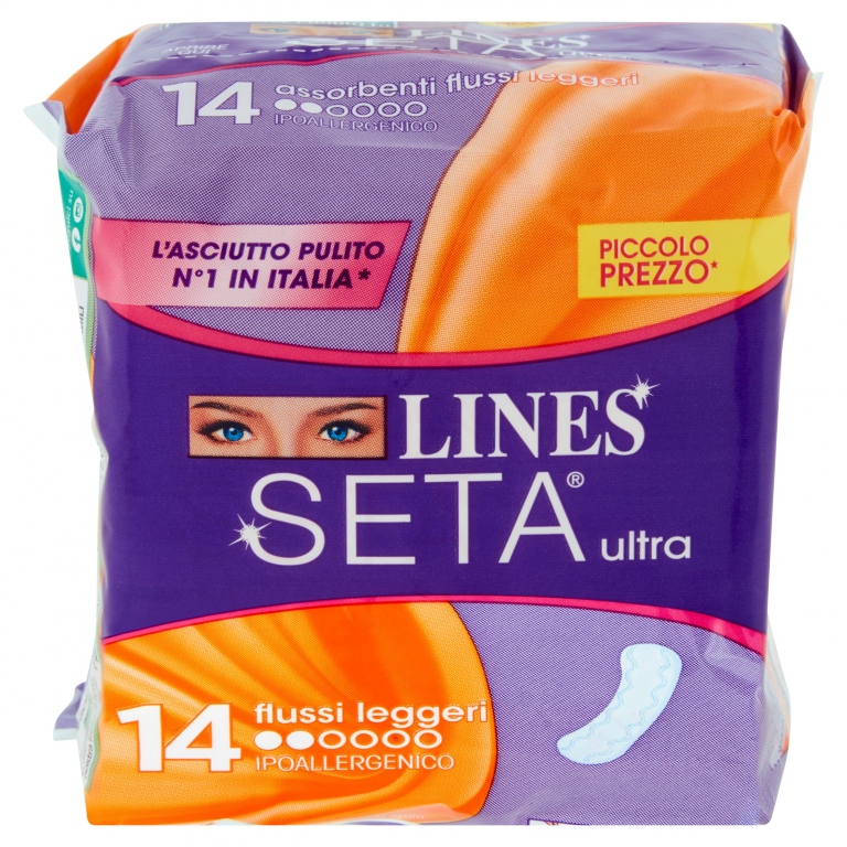 LINES SETA ULTRA FLUSSI LEGGERI X 14