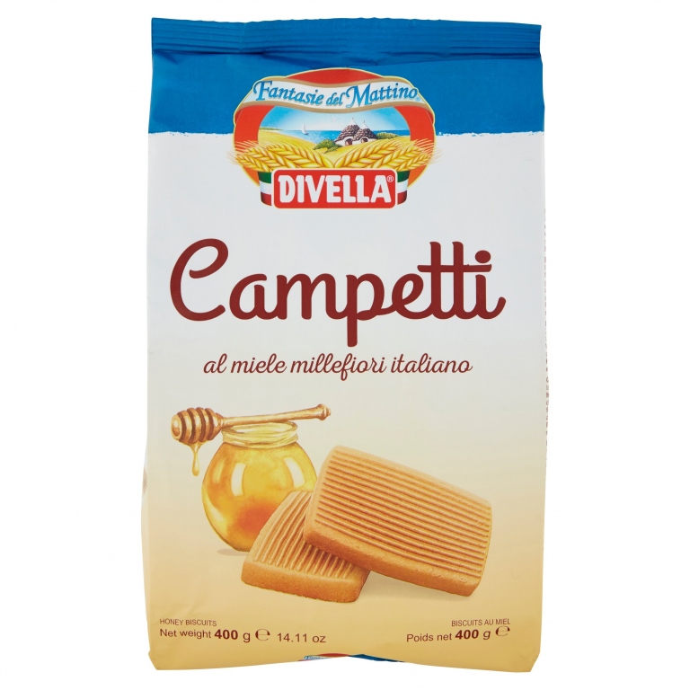 DIVELLA FANTASIE DEL MATTINO CAMPETTI AL MIELE MILLEFIORI ITALIANO 400 G