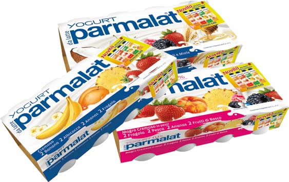 PARMALAT YOGURT INTERO VELLUTATO 2 ANANAS, 2 BANANA, 2 FRAGOLA, 2 ALBICOCCA 8 X 125 G