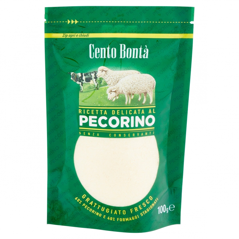 CENTO BONTA RICETTA DELICATA AL PECORINO GRATTUGIATO FRESCO 100 G