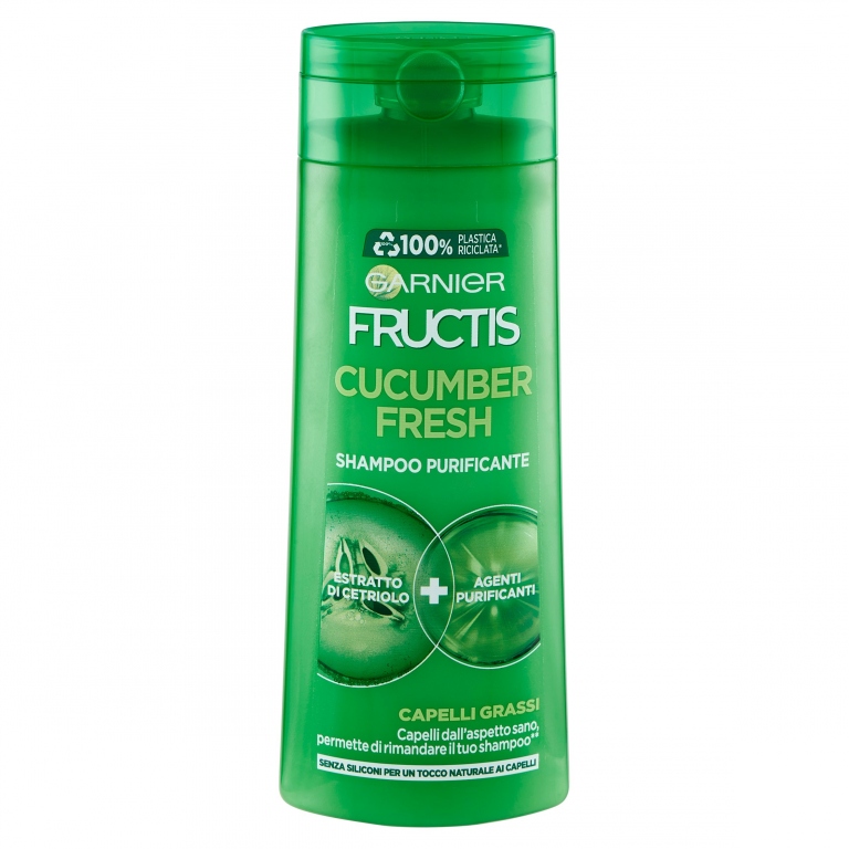 GARNIER FRUCTIS PURE NON-STOP CUCUMBER FRESH CAPELLI GRASSI SHAMPOO FORTIFICANTE 250 ML