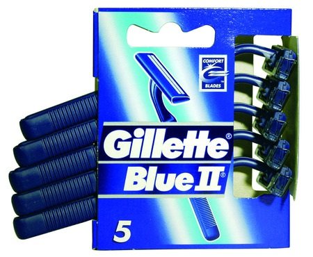GILLETTE BLUE II RASOIO DA UOMO USA E GETTA - 5 RASOI