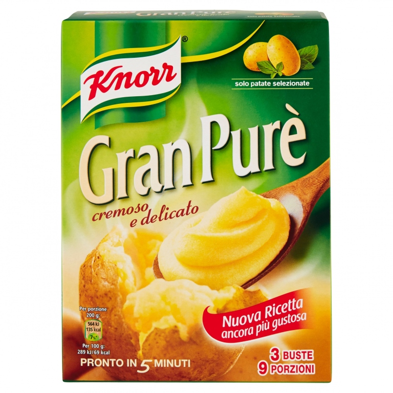 KNORR GRAN PURE DI PATATE IN FIOCCHI 3 X 75 G