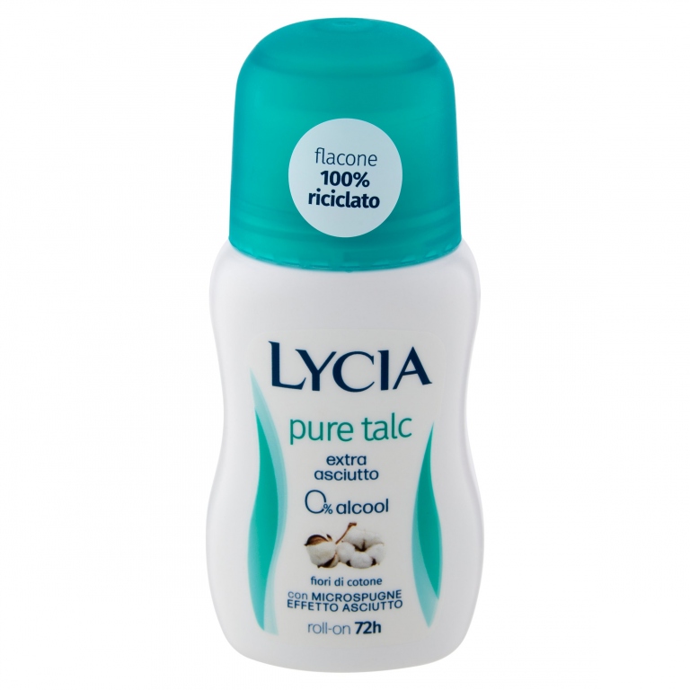 LYCIA DEODORANTE PURE TALC ROLL ON 50 ML