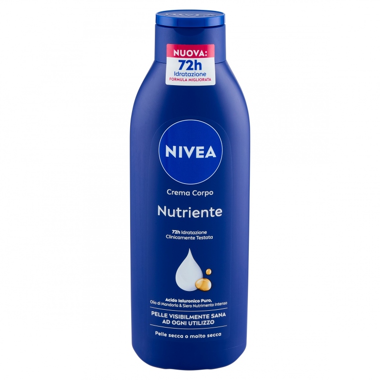 NIVEA CREMA CORPO NUTRIENTE 48H SIERO IDRATAZIONE INTENSA E OLIO DI MANDORLE X2* 250 ML