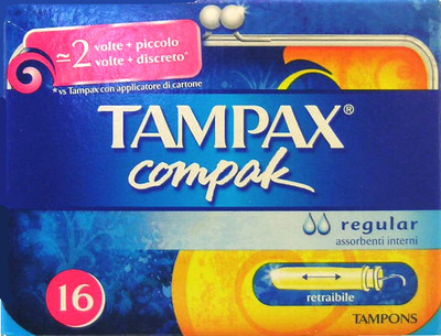 TAMPAX COMPAK REGULAR X16