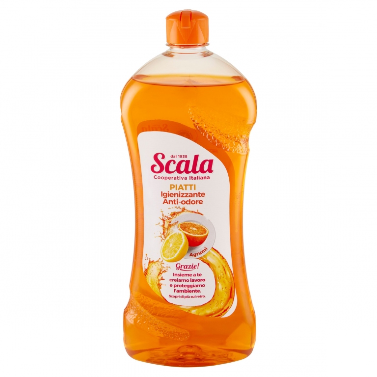 SCALA PIATTI ANTIODORI CON ESSENZA DI AGRUMI 750 ML