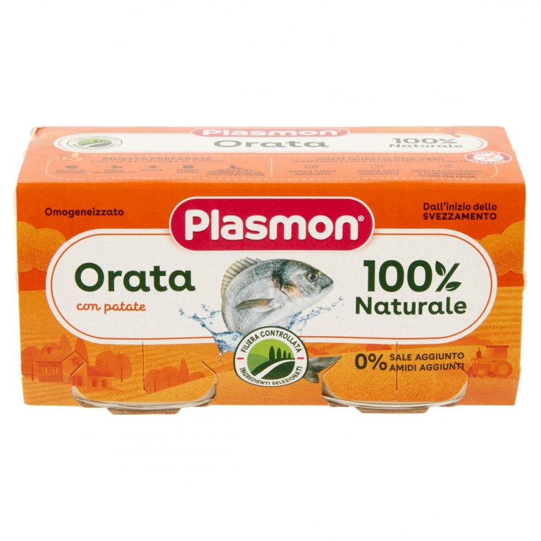 PLASMON ORATA CON PATATE OMOGENEIZZATO 2 X 80 G