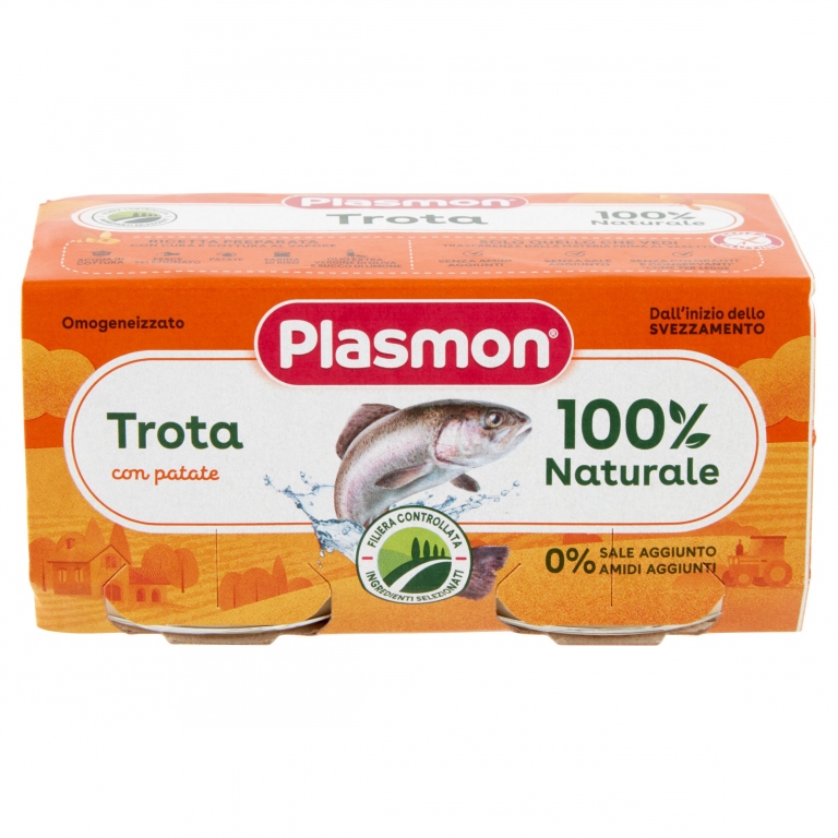 PLASMON TROTA CON PATATE OMOGENEIZZATO 2 X 80 G