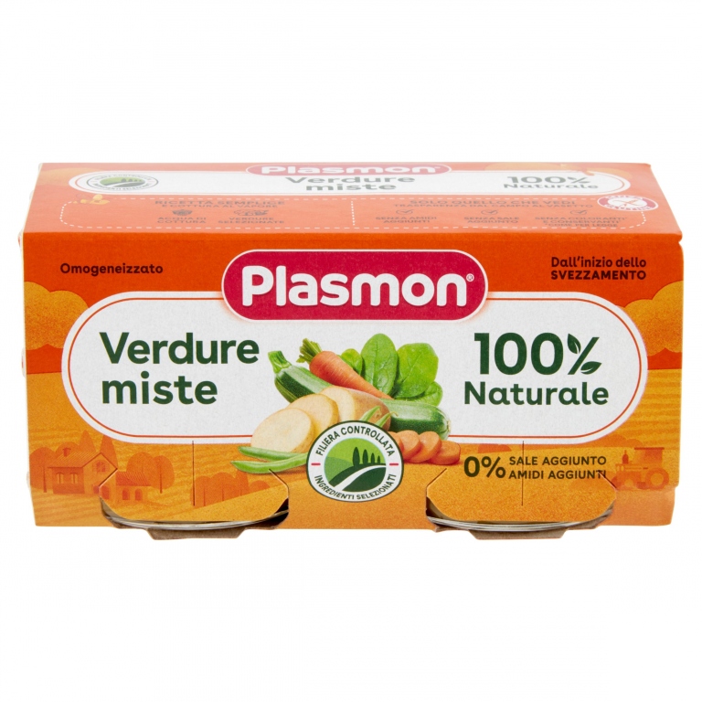 PLASMON VERDURE MISTE OMOGENEIZZATO 2 X 80 G