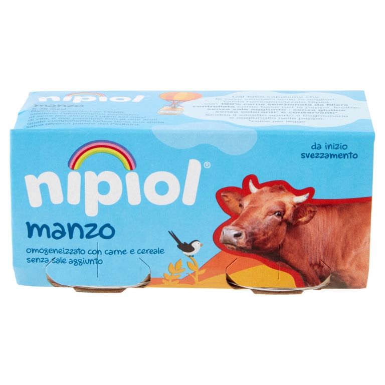 NIPIOL MANZO OMOGENEIZZATO 2 X 80 G