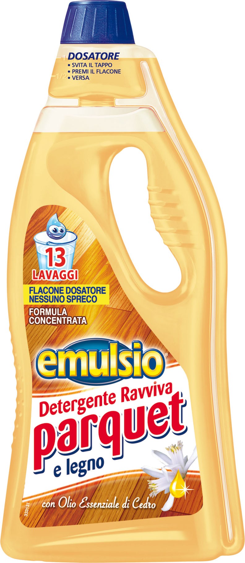 EMULSIO Ravviva Parquet Detergente con Olio essenziale di Argan 750ml