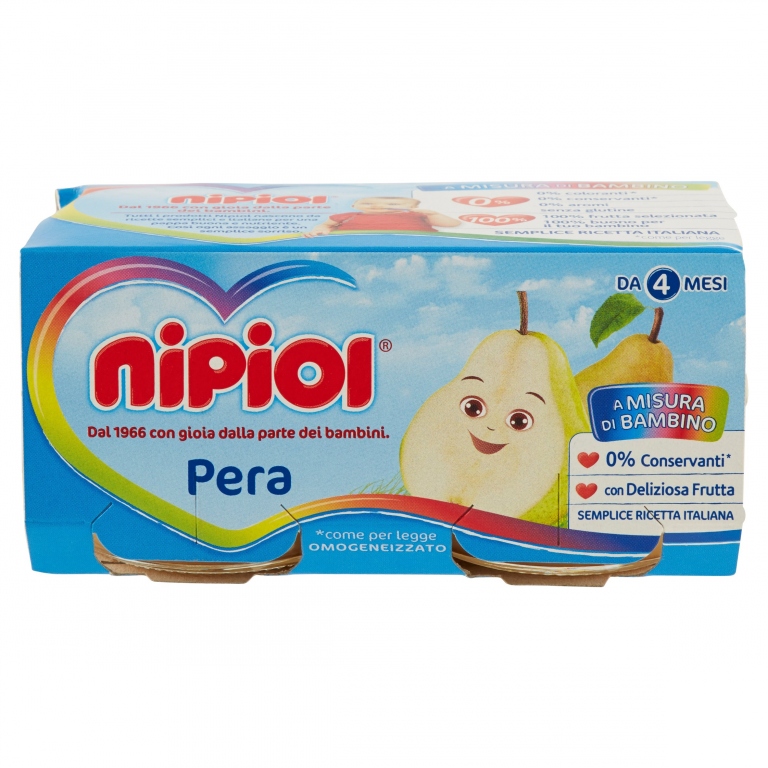 NIPIOL PERA OMOGENEIZZATO 2 X 80 G