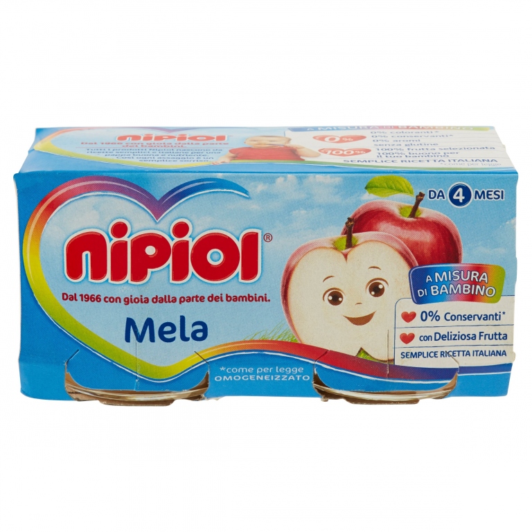 NIPIOL MELA OMOGENEIZZATO 2 X 80 G