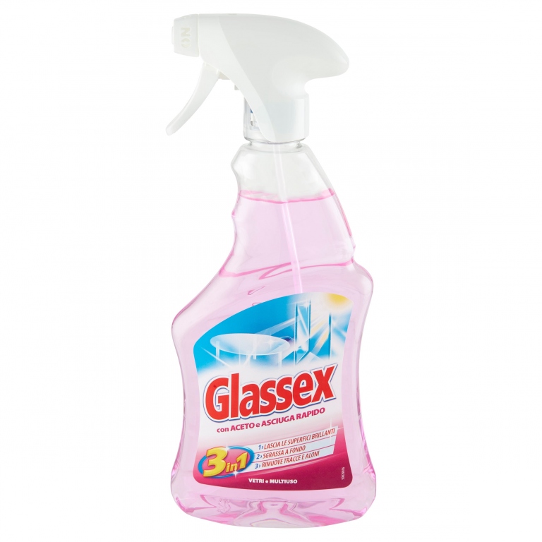 GLASSEX CON ACETO E SPEED ALCOOL VETRI E MULTIUSO 500 ML