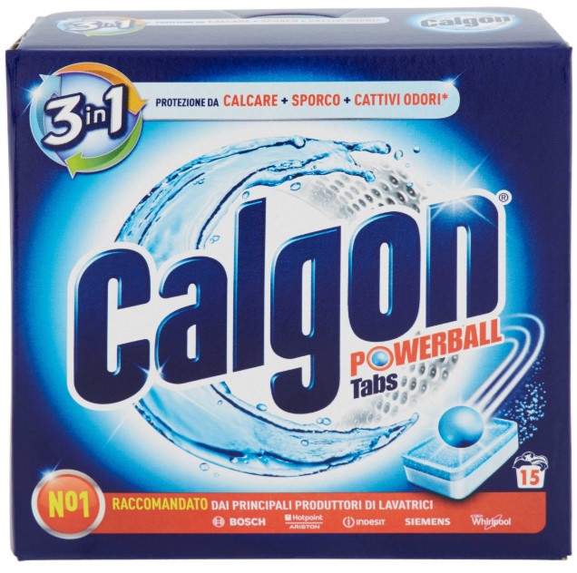 CALGON 3IN1 POWERBALL TABS 15 TABS 195 G