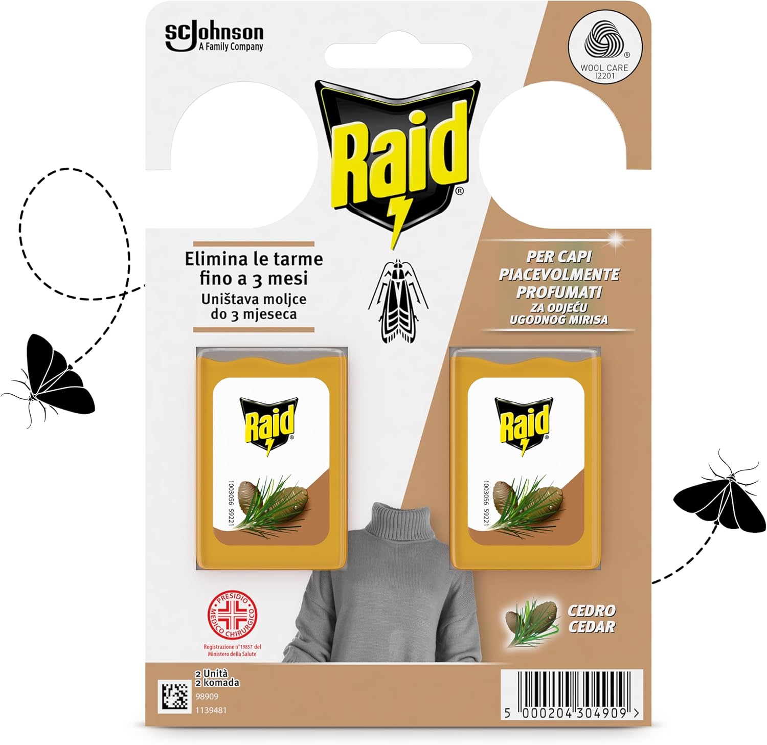 RAID TARME GEL CEDRO 2 X 3 G