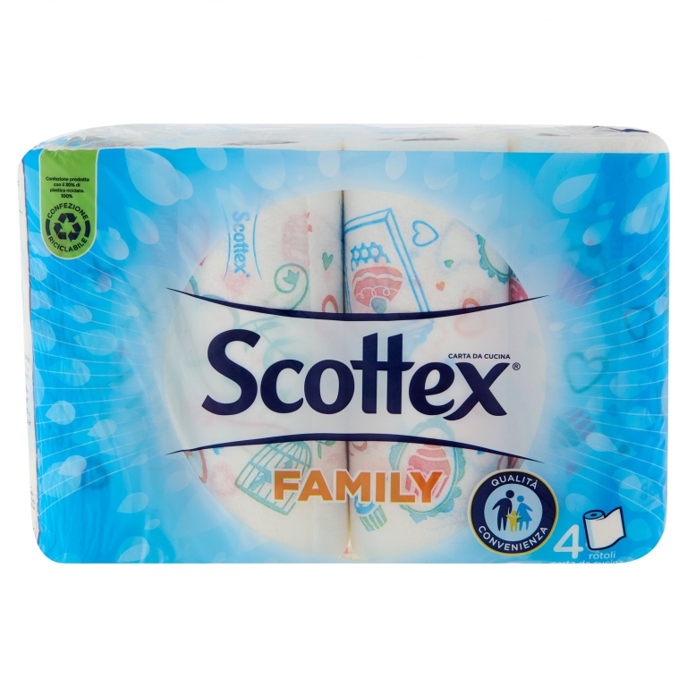 SCOTTEX FAMILY CARTA DA CUCINA 4 ROTOLI