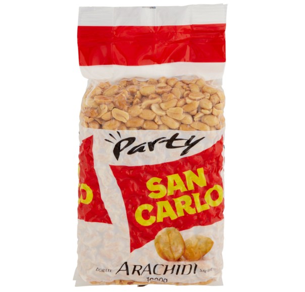 SAN CARLO PARTY ARACHIDI DORATE SALATE 1000 G