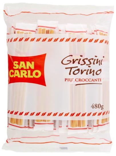 SAN CARLO GRISSINI TORINO 40 CONFEZIONI 480 G