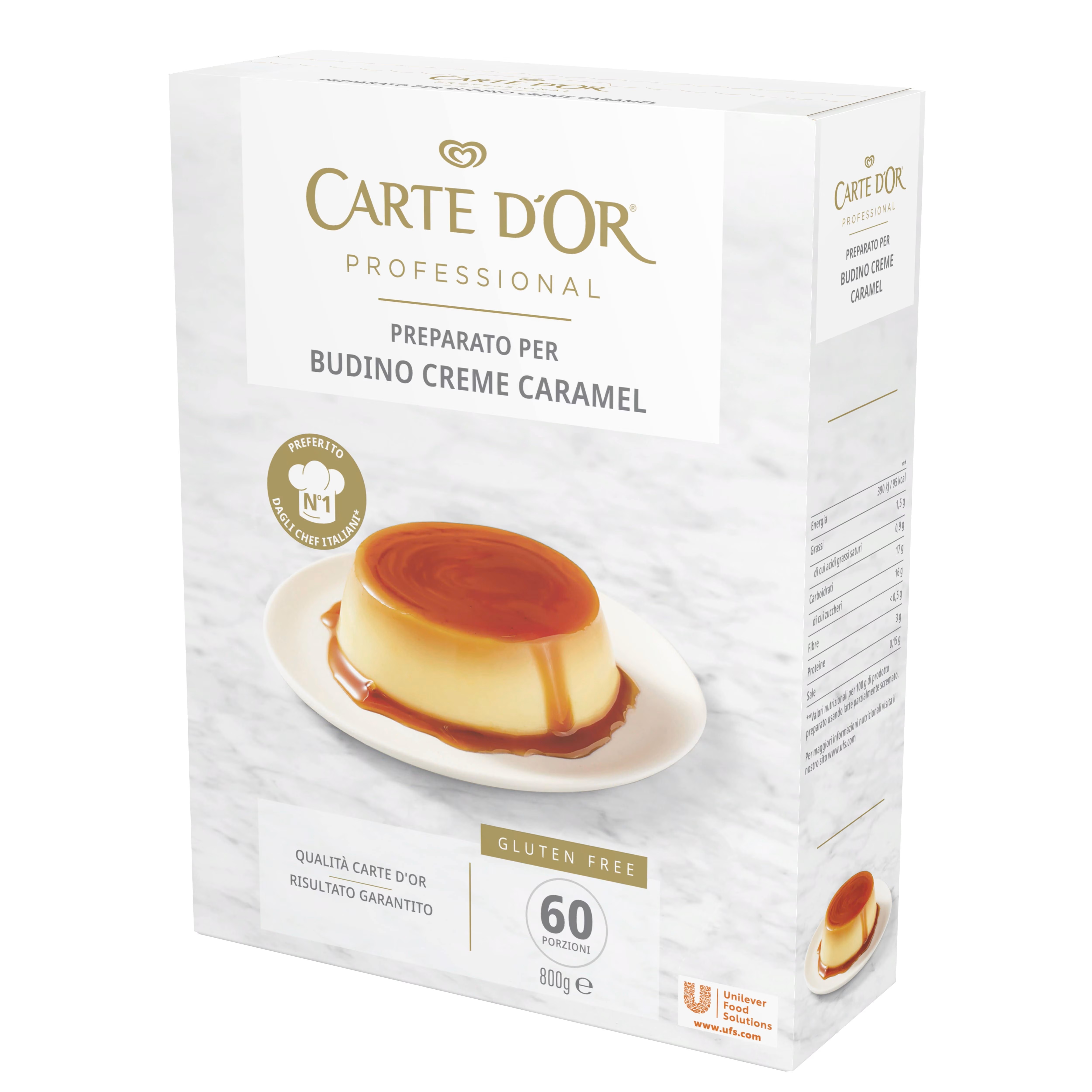 BUDINO CARTE D'OR CREME CARAMEL GR.800